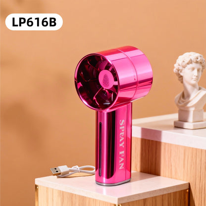 Portable USB Rechargeable Handheld Fan with Spray
