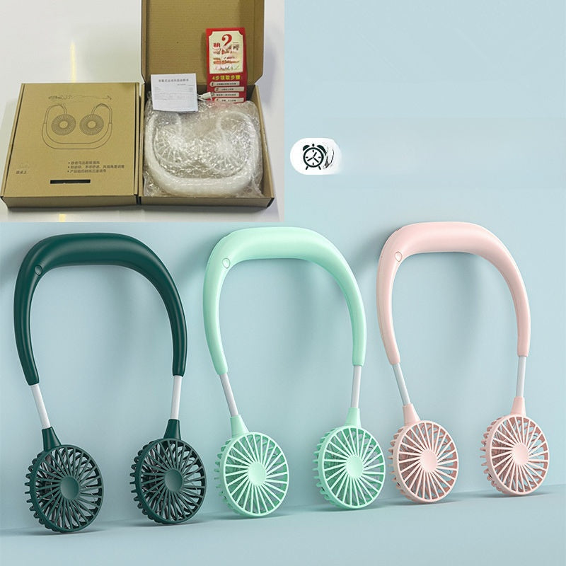 Portable USB Rechargeable Hanging Neck Fan
