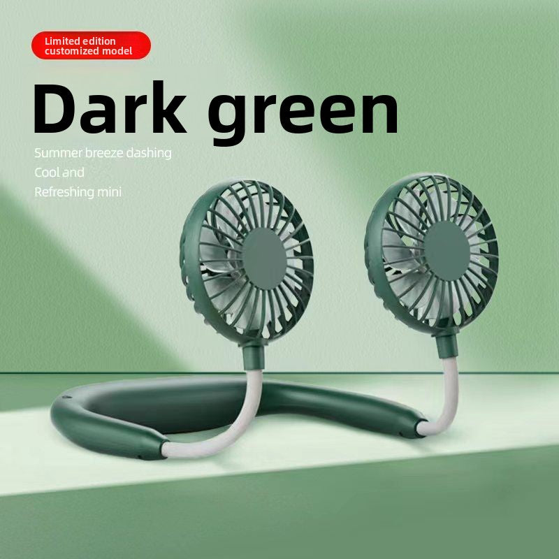 Portable USB Rechargeable Hanging Neck Fan