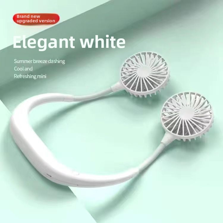 Portable USB Rechargeable Hanging Neck Fan