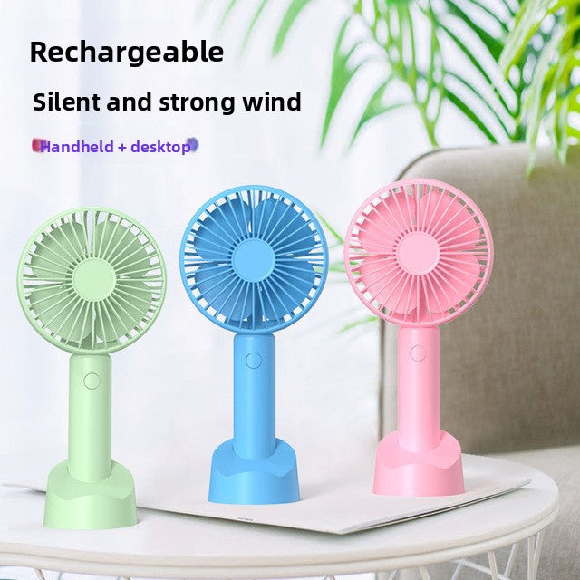 Portable USB Rechargeable Mini Fan with Adjustable Speed