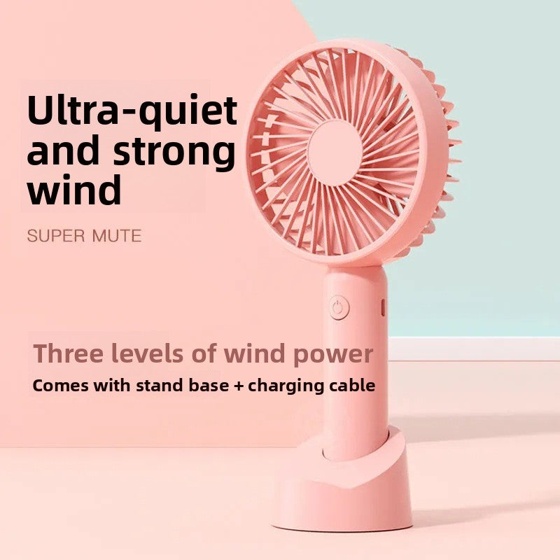 Portable USB Rechargeable Mini Fan with Adjustable Speed