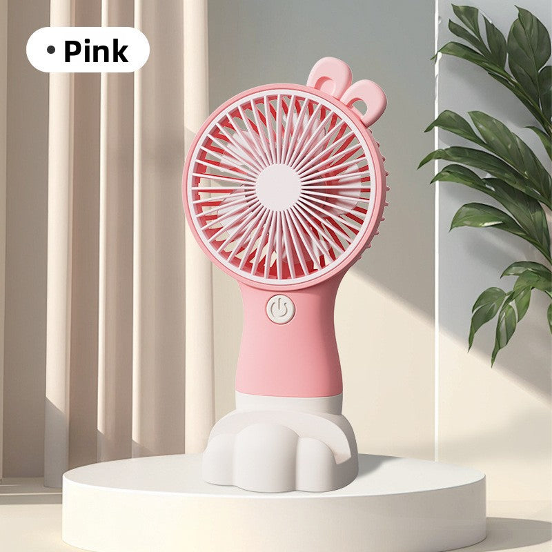 Portable USB Rechargeable Mini Fan with Stand