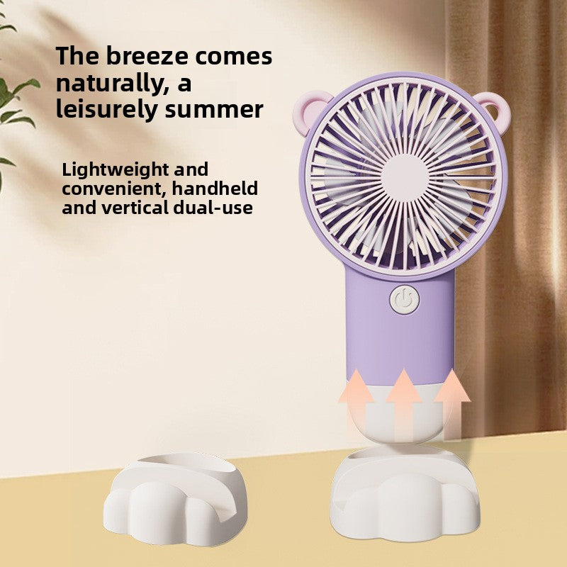 Portable USB Rechargeable Mini Fan with Stand