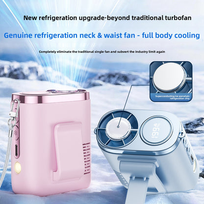 Portable USB Rechargeable Multi-Function Waist Fan