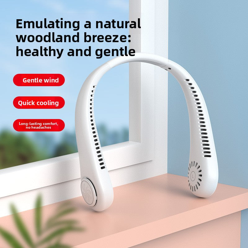 Portable USB Rechargeable Neck Fan