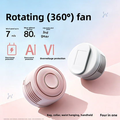 Portable USB Rechargeable Neck Fan