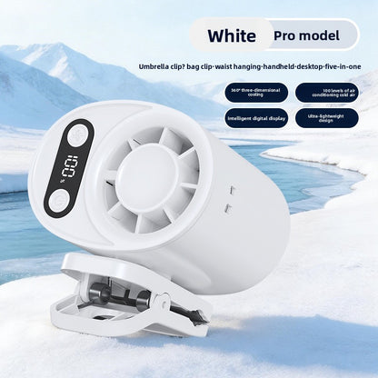 Portable USB Rechargeable Neck Hanging Fan