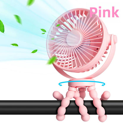 Portable USB Rechargeable Octopus Mini Fan