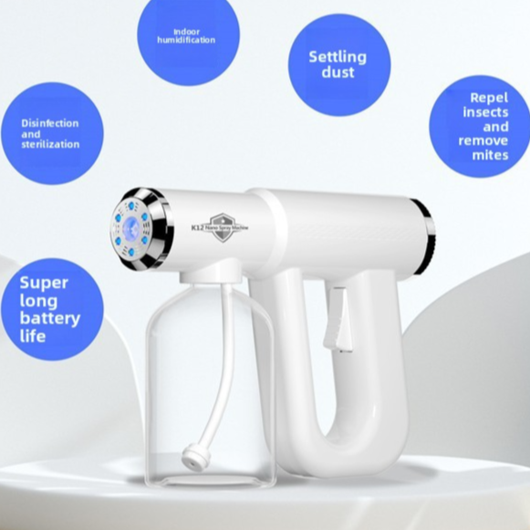 Portable UV Disinfection Spray Gun with Blue Light