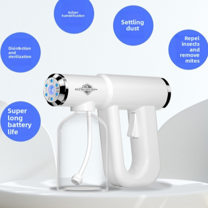 Portable UV Disinfection Spray Gun with Blue Light