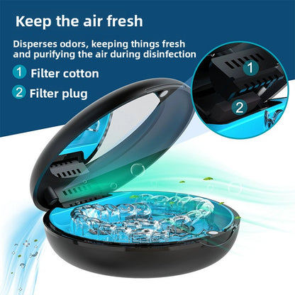 Portable UVC Sterilization Box for Dental Retainers