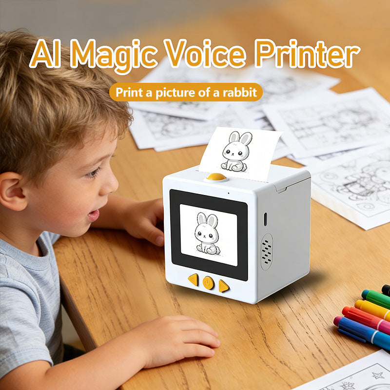 Portable Voice Activated Thermal Printer for Children