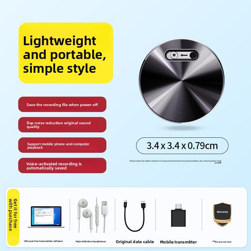 Portable Voice Recorder with Text Conversion