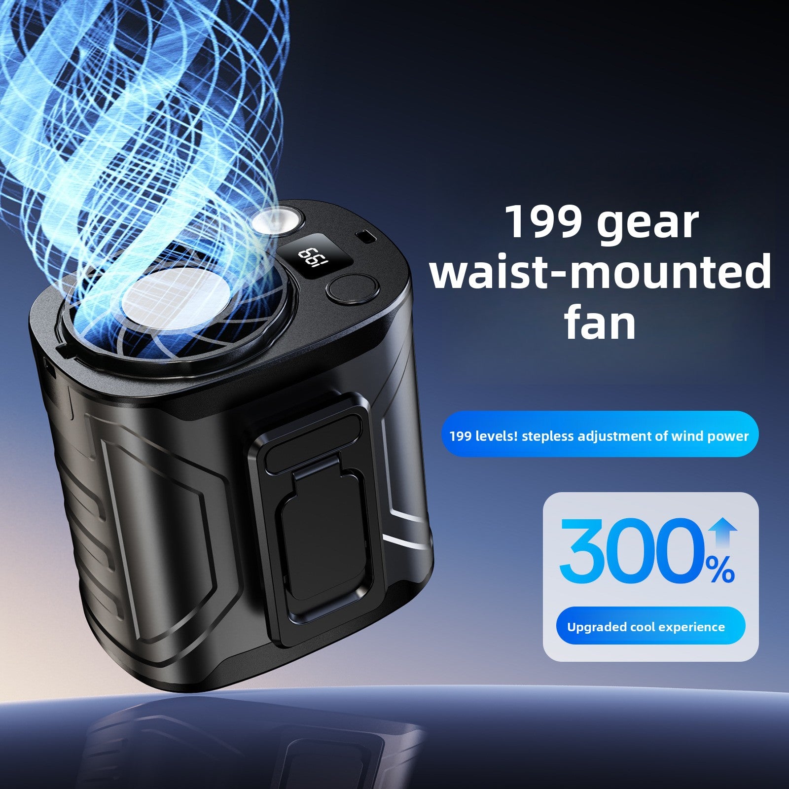 Portable Waist Fan with Long Battery Life