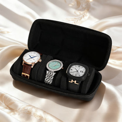 Portable Watch Storage Organizer Bag with Sponge Protection