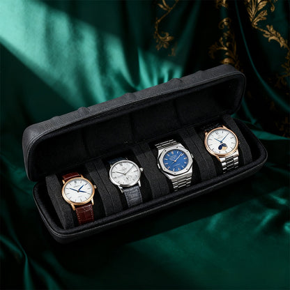 Portable Watch Storage Organizer Bag with Sponge Protection