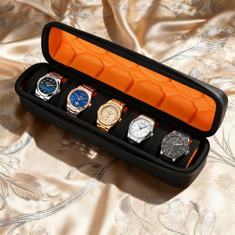 Portable Watch Storage Organizer Bag with Sponge Protection