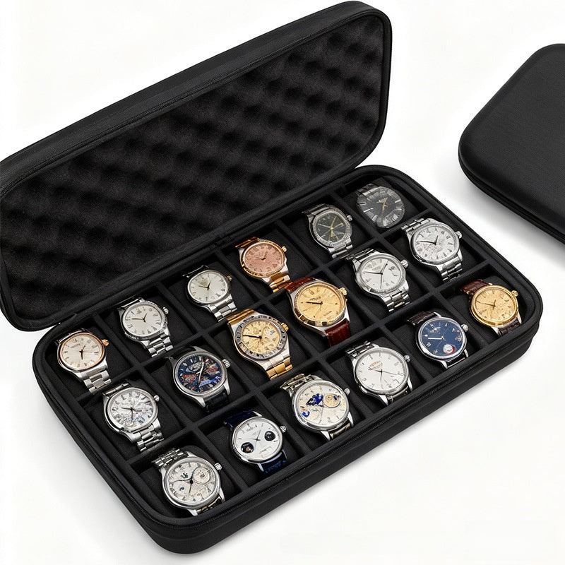 Portable Watch Storage Organizer Bag with Sponge Protection