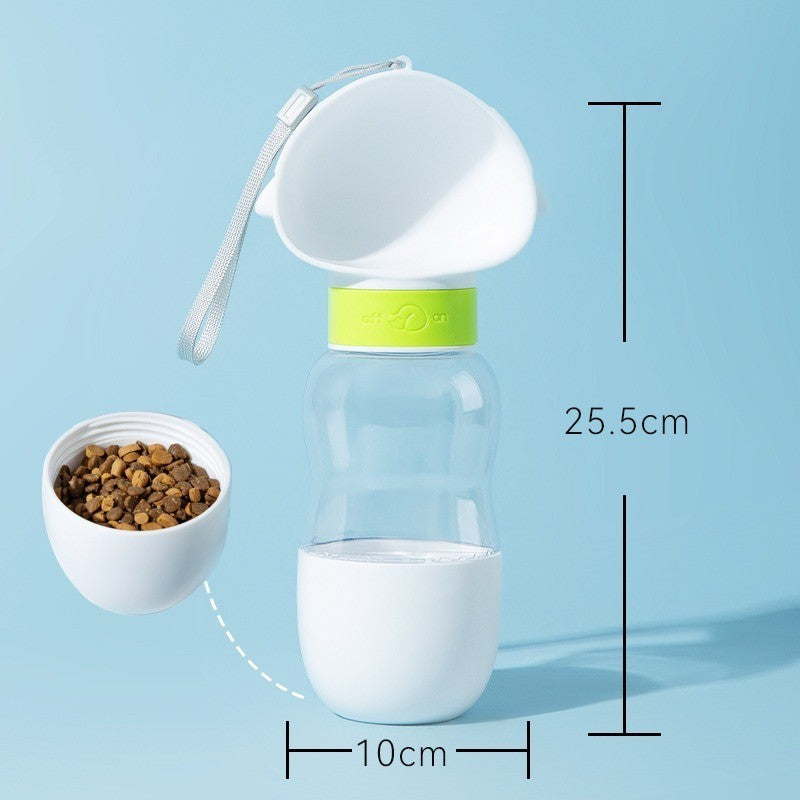 Portable water bottle for pet dogs when going out