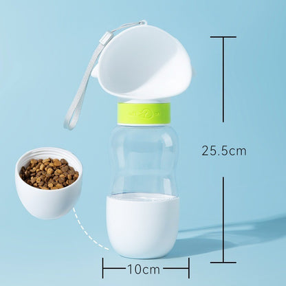 Portable water bottle for pet dogs when going out