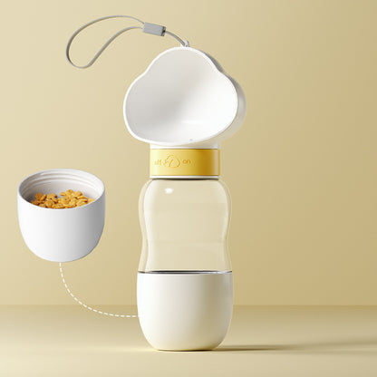 Portable water bottle for pet dogs when going out