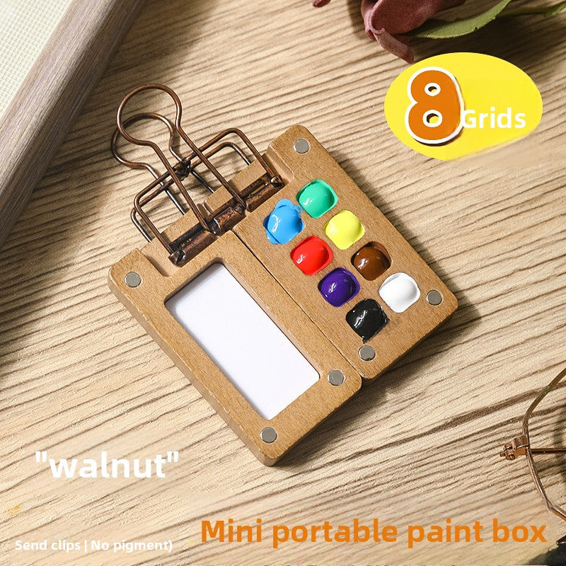 Portable Watercolor Painting Set with Palette