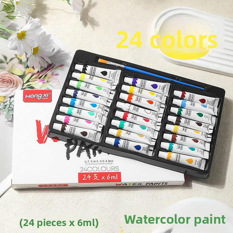 Portable Watercolor Painting Set with Palette
