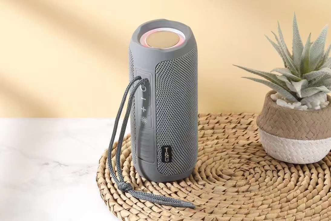 Portable Waterproof Bluetooth Speaker with Colorful Lights