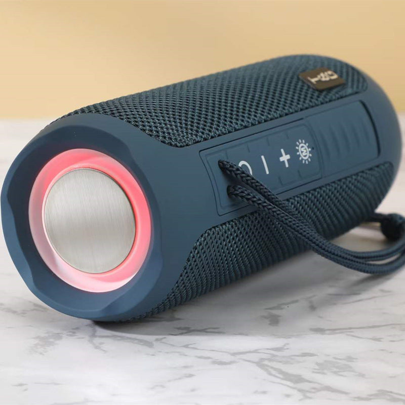Portable Waterproof Bluetooth Speaker with Colorful Lights