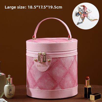 Portable Waterproof Cosmetic Case with Large Capacity