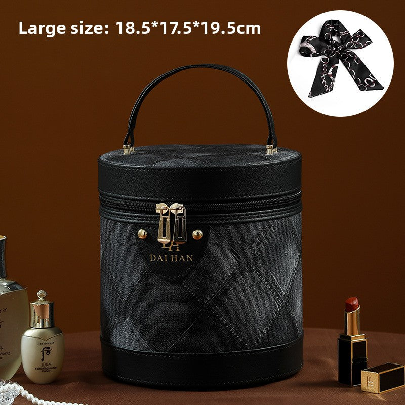 Portable Waterproof Cosmetic Case with Large Capacity