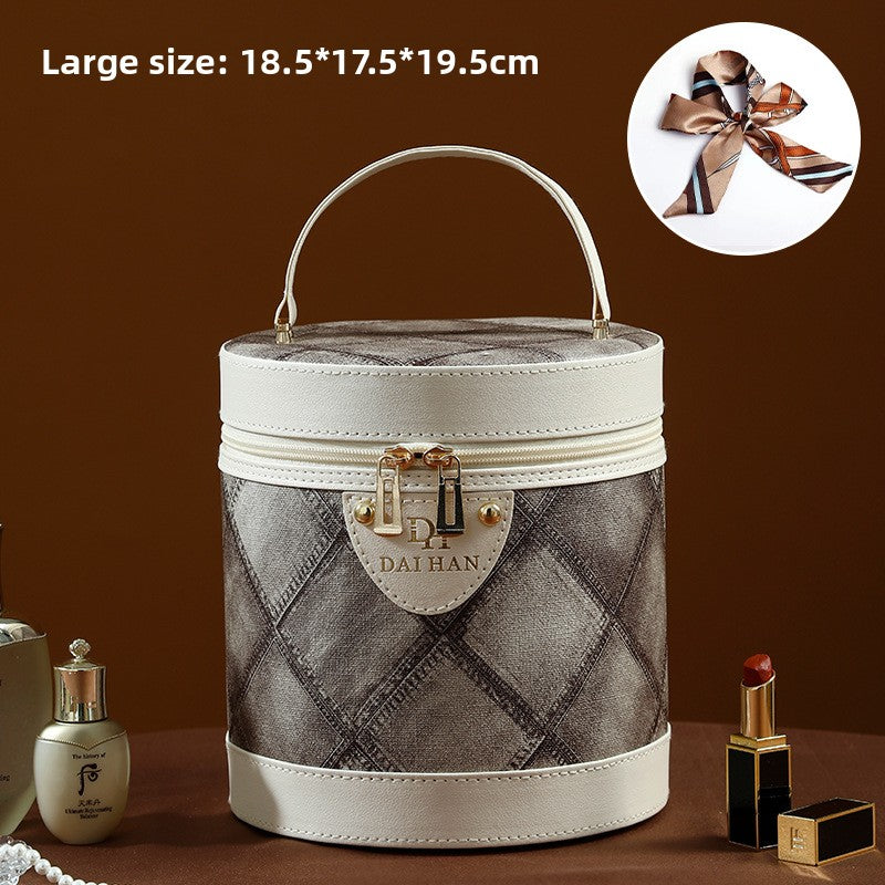 Portable Waterproof Cosmetic Case with Large Capacity