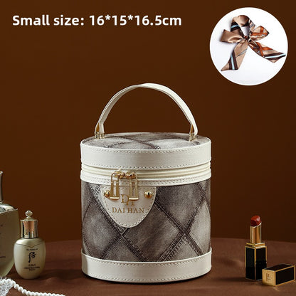 Portable Waterproof Cosmetic Case with Large Capacity