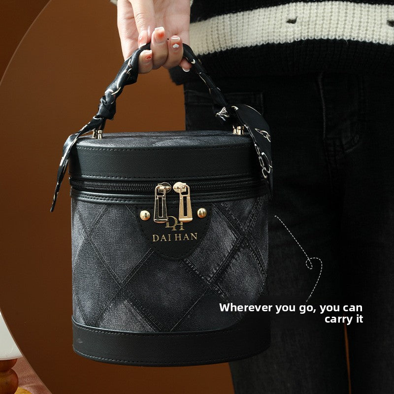 Portable Waterproof Cosmetic Case with Large Capacity