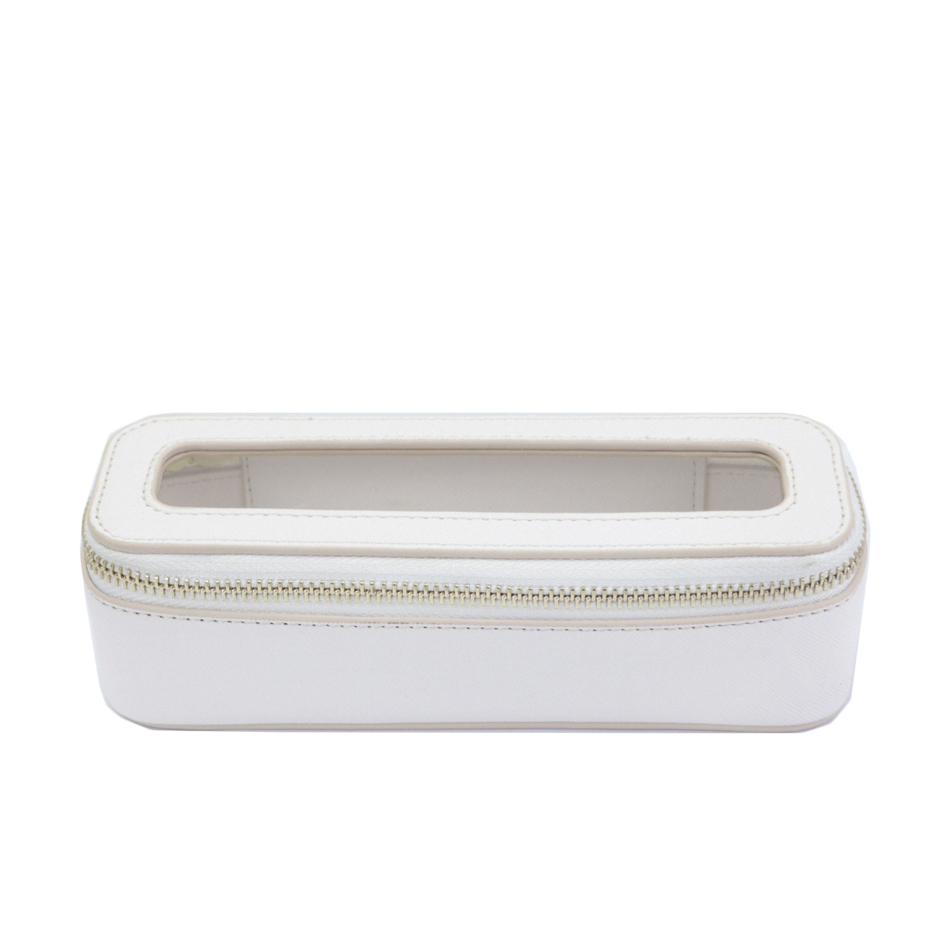Portable Waterproof Leather TPU Transparent Toiletry Bag