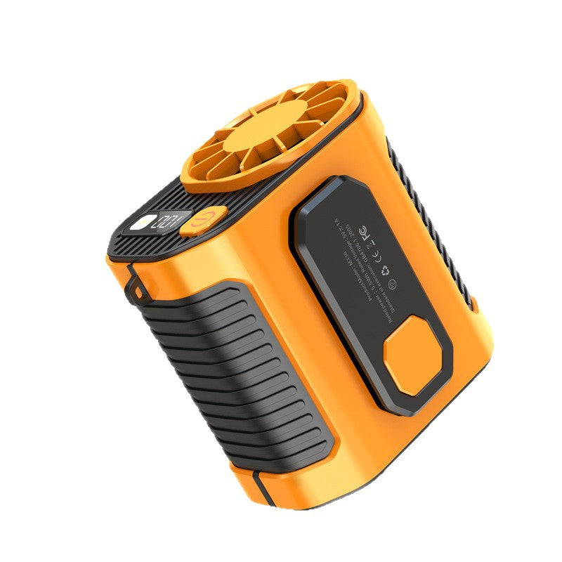 Portable Wearable Clip-On Fan with Flashlight