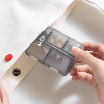 Portable Weekly Pill Organizer with Reminder
