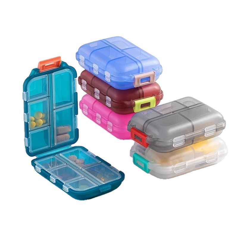 Portable Weekly Pill Organizer with Reminder