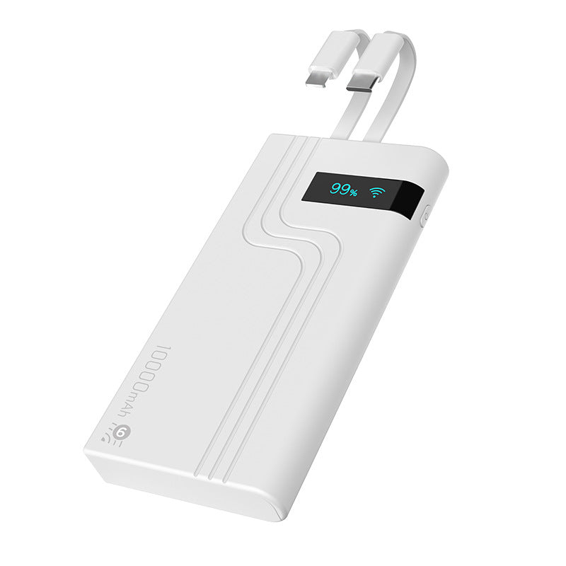 Portable WiFi Router with Power Bank and Built-in Cable