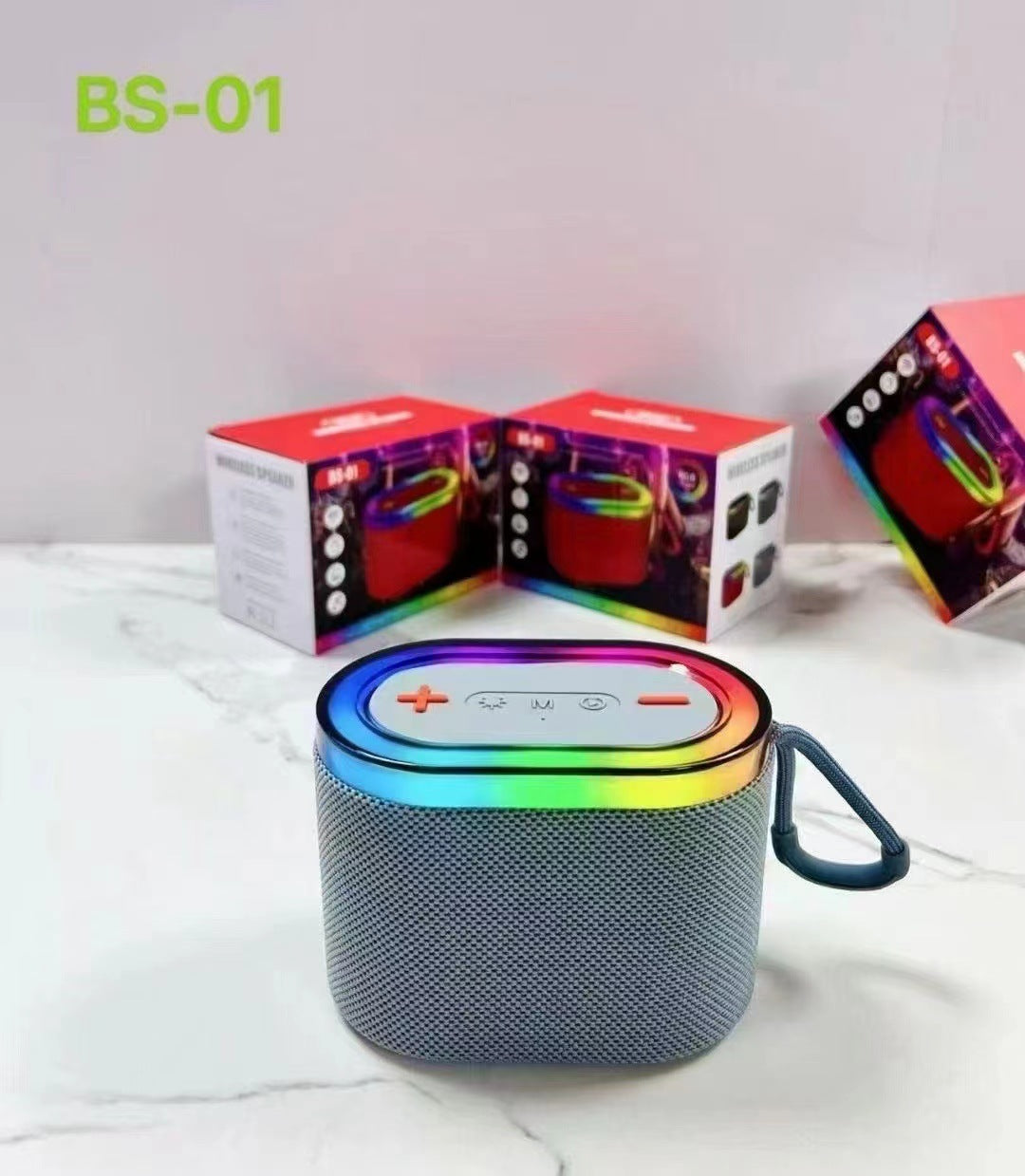 Portable Wireless Bluetooth Speaker with RGB Lights