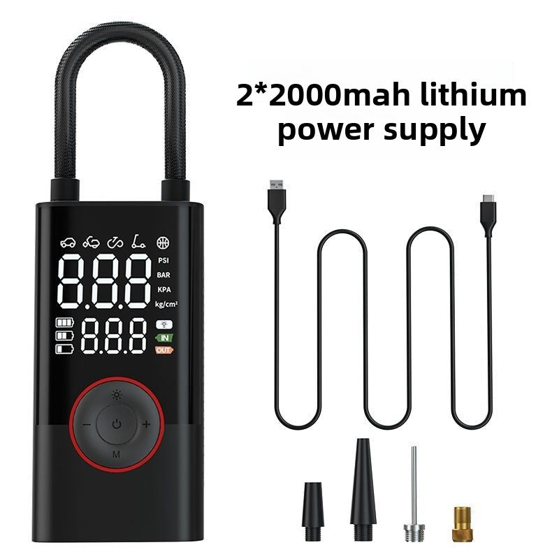 Portable Wireless Car Air Pump with Digital Display