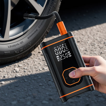 Portable Wireless Car Tire Inflator with Digital Pressure Gauge
