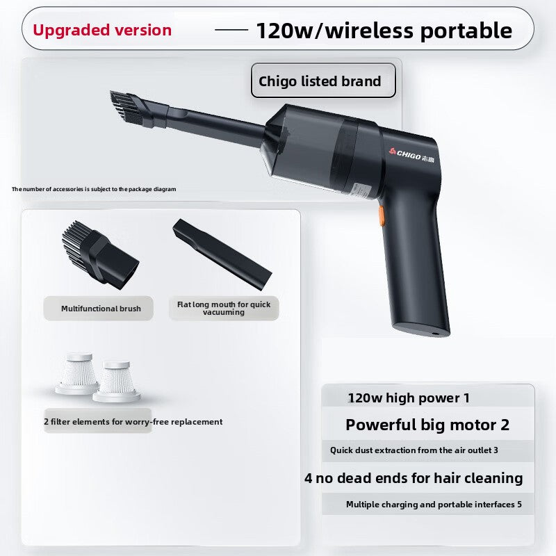 Portable Wireless Car Vacuum Cleaner with High Suction