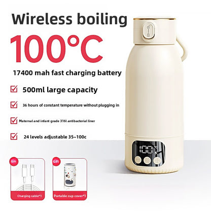 Portable Wireless Heating Thermostatic Cup