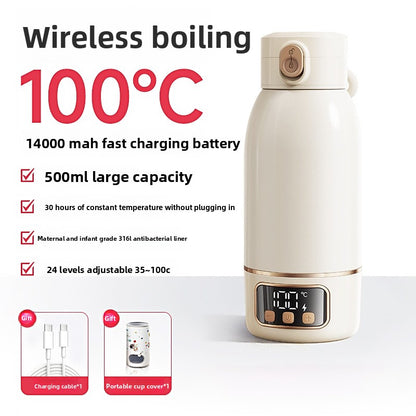 Portable Wireless Heating Thermostatic Cup