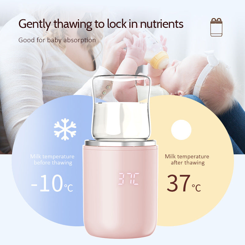 Portable Wireless Milk Warmer Fast Heating Long Battery Life