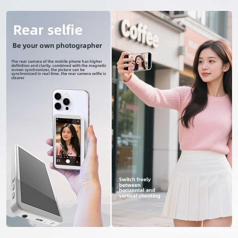 Portable Wireless Phone Projector with Magnetic Suction