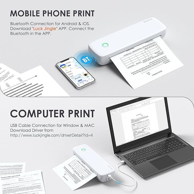 Portable Wireless Thermal Printer