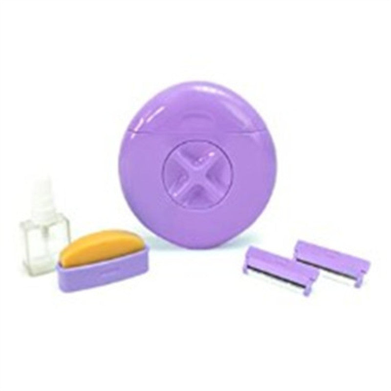 Portable Women's Shaver with Soap and Travel Case